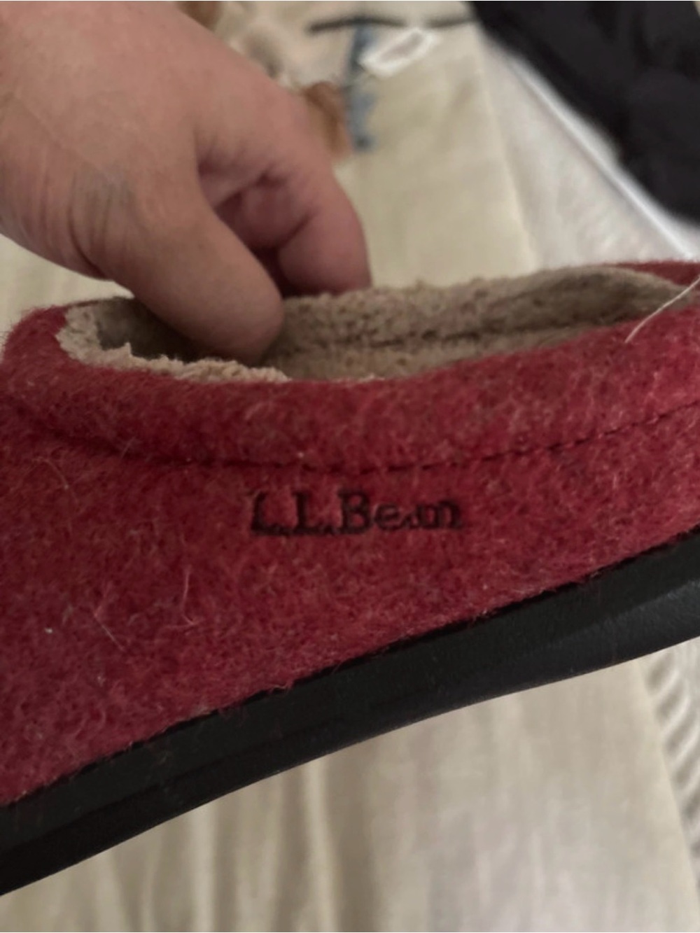 L.L Bean wool cat clog slippers - Picture 2 of 3